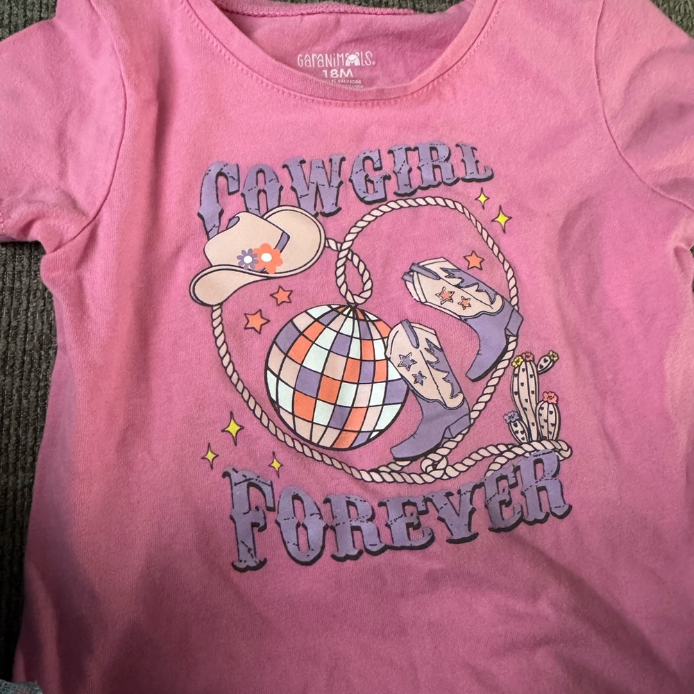 Garanimals Pink Cowgirl Forever Graphic Tee